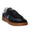 Ralph Lauren Mens Embroidered Logo Leather Flat Trainers
