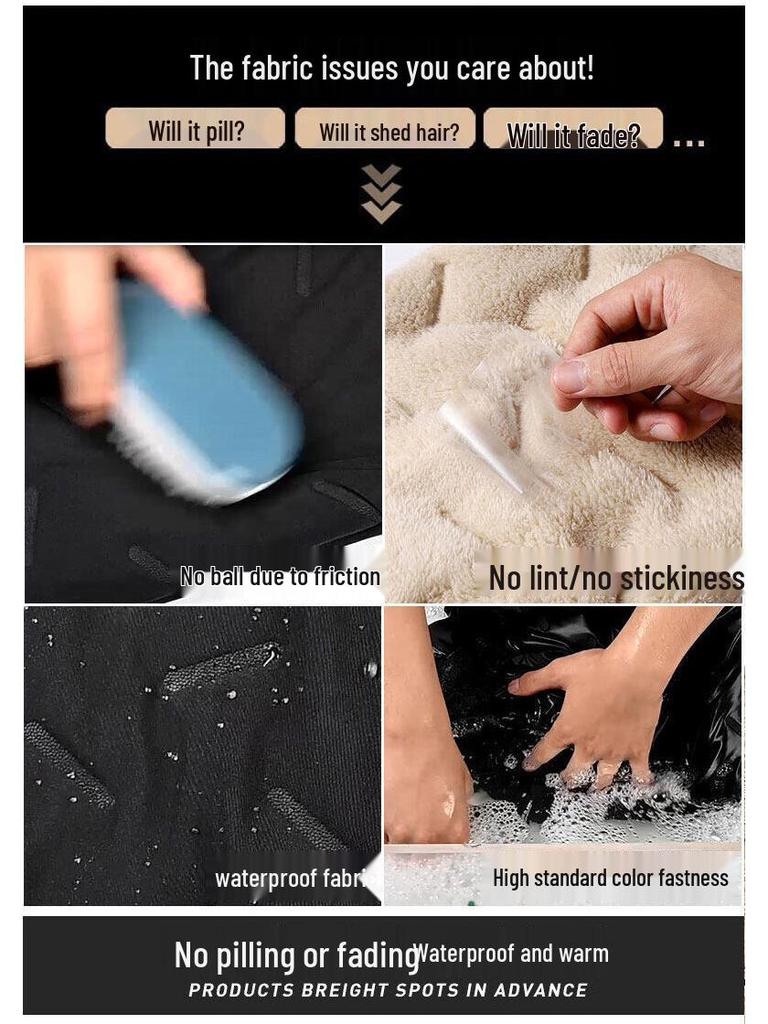 Męskie spodnie z polaru jagnięcego ogrzewane przez USB - Inteligentna, ciepła odzież zimowa