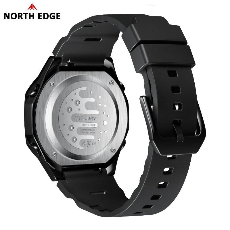 NORTH EDGE MERCURY Men's Military Digital Watch Stopwatch Waterproof 50M Sports Watches World Time