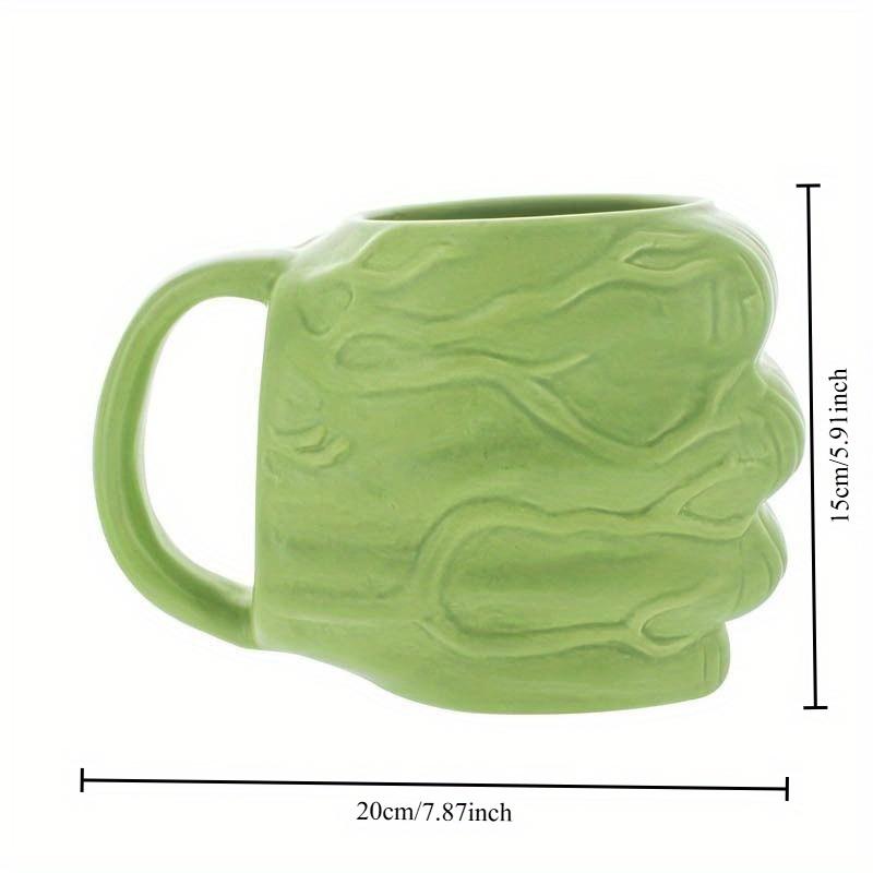 Marvel Hulk Keramische Mok, Grote Capaciteit Koffie , Theekop met Groen Vuist Ontwerp, Perfect voor Kerstmis , Halloween Decoratie