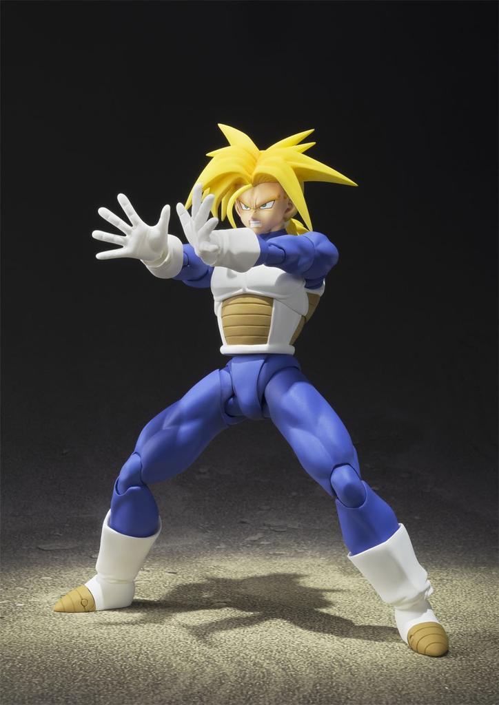 TAMASHII NATIONS Dragon Ball Z Super Saiyan Approximately PVC Action Figure S.H.Figuarts Trunks, 140mm, & ABS, Pre-painted [Used]