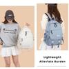 New Nylon Schoolbag Solid Color Large Capacity Bookbags Waterproof Alleviate Burden Backpack Back To School Gift