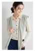 Women's 100% Cashmere Polo Neck Sweater - Loose Long Sleeve Knit Cardigan for Autumn and Winter