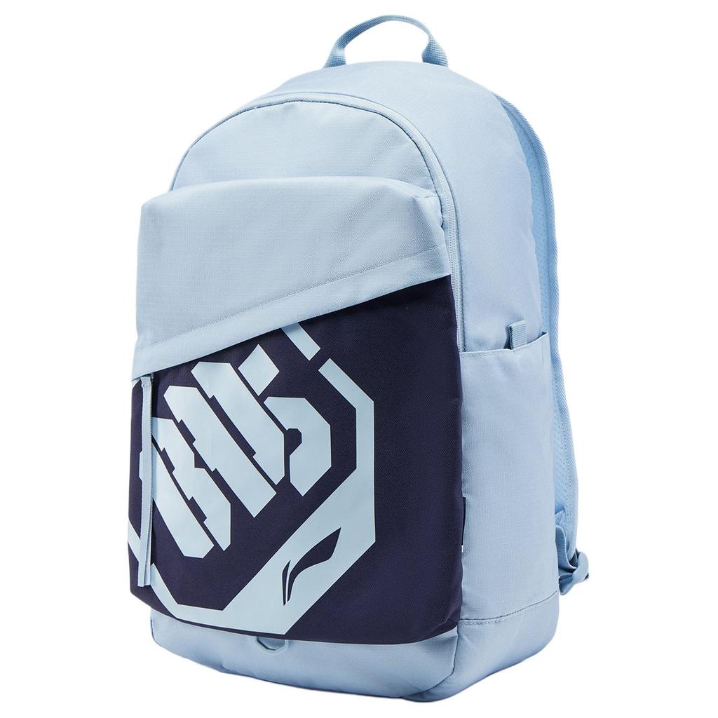 New LiNing BadFive Polyester Students Backpack Unisex Soft Matte Blue & Ore Blue ABSV413-2