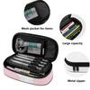 School Pencil Case Neat Design Strong Polyester Fabric Smooth Zipper with Mesh Pocket Removable Divider and Pen Slots for Students