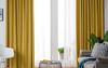 90% Thick Blackout Curtain With Rings And Grommets, Honey Mustard Yellow, 140X250