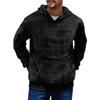Sudadera de Hombre Oversize Holgada con Capucha Sudadera Suave y Peluda Casual Manga Larga