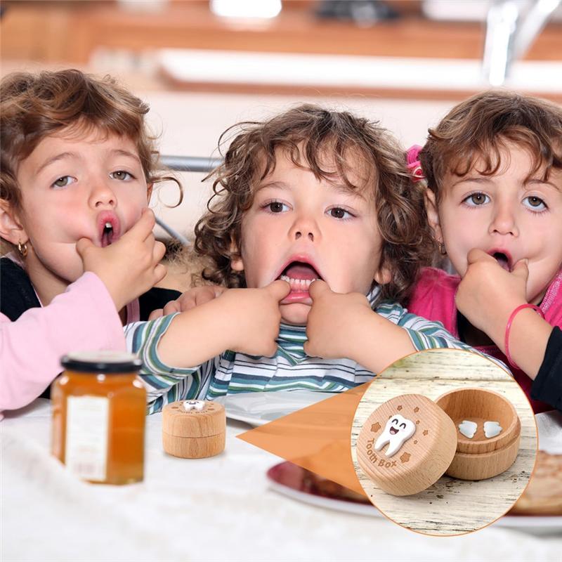 A71Z Carved Fairy Box, Wood Tooth Storage Box For Lost Teeth Container Cute Tooth Holder For Boys Girls Kids Birthday