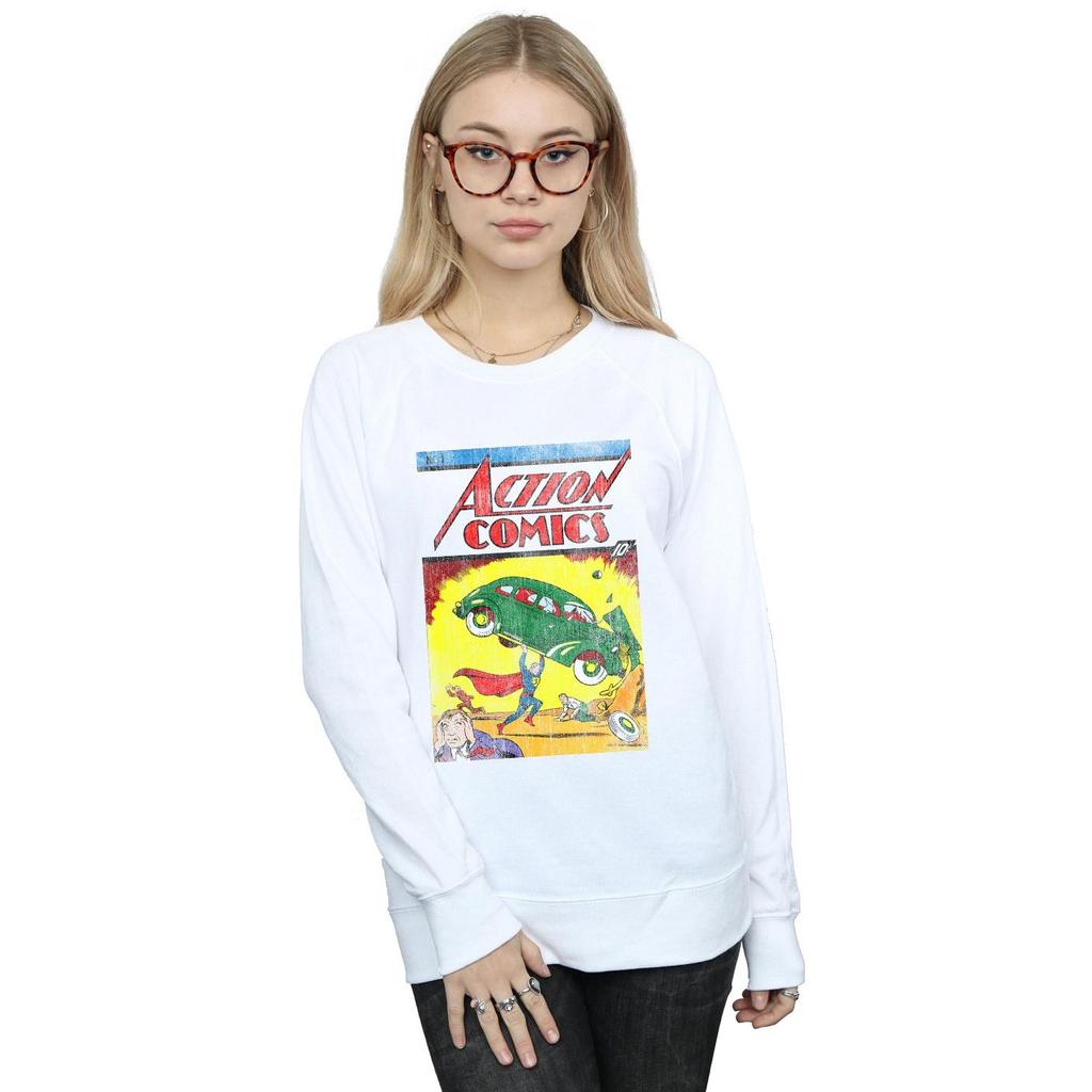 DC Comics Womens/Ladies Superman Action Comics Issue 1 Cover Sweatshirt