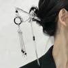 New Chinese Style Sword Hairpin for Women Tassel Metal Chignon Pin Pearl Pendant Hair Sticks Snake Casual Headdress