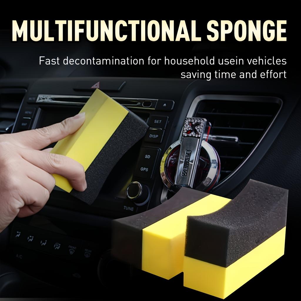 2pcs/set Auto Wheels Brush Sponge Tools Tire Hub Cleaning Dressing Waxing Polishing Household Cleaning Sponge Brushes