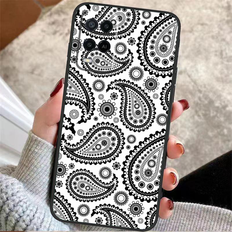 Bandana Seamless Pattern Case For Oppo A40 A16 A76 A96 A60 A98 A58 A78 A18 A38 A80 A77 A57 A17 A74 A54 A94 A15 A5 Pro