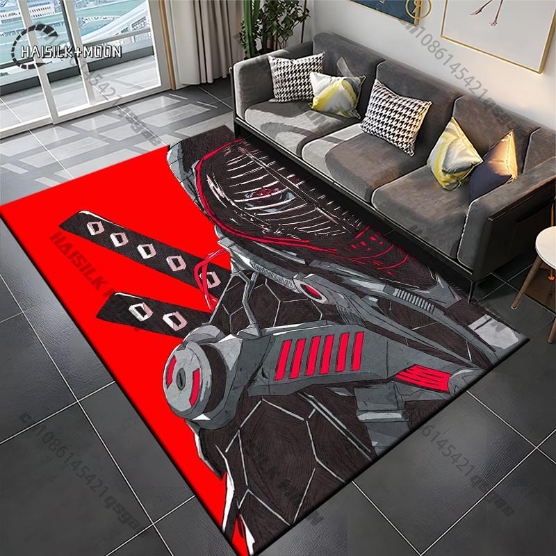 Samurai Spirits Teppe Yoga Stue Romdekor Barnas Krypematte Dørmatte Stue Områdeteppe Spill Vaskerom Gulvmatte