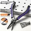 High Hardness Flat Nose Plier 3D Printing Support Removal Pliers Ergonomic Grip For Safe And Efficient Model Detailing