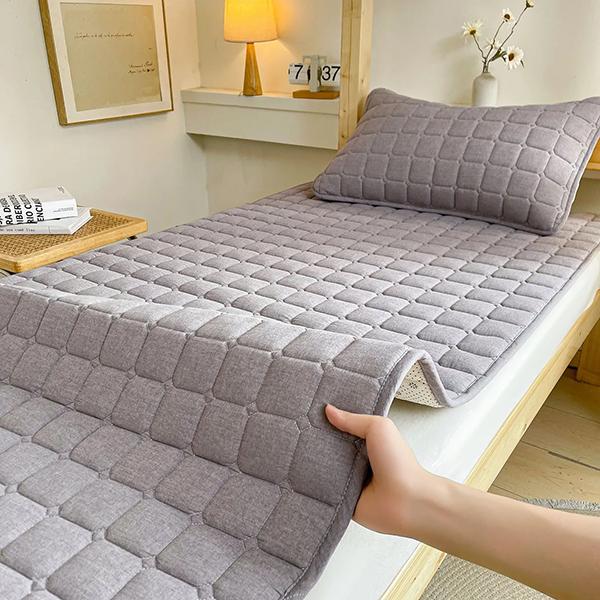 WTEMPO Four-Season Household Printed Bedding Sleeping Mattress Single/Double Dormitory Non-Slip Blankets Large Size Soft Universal Mattress Mats