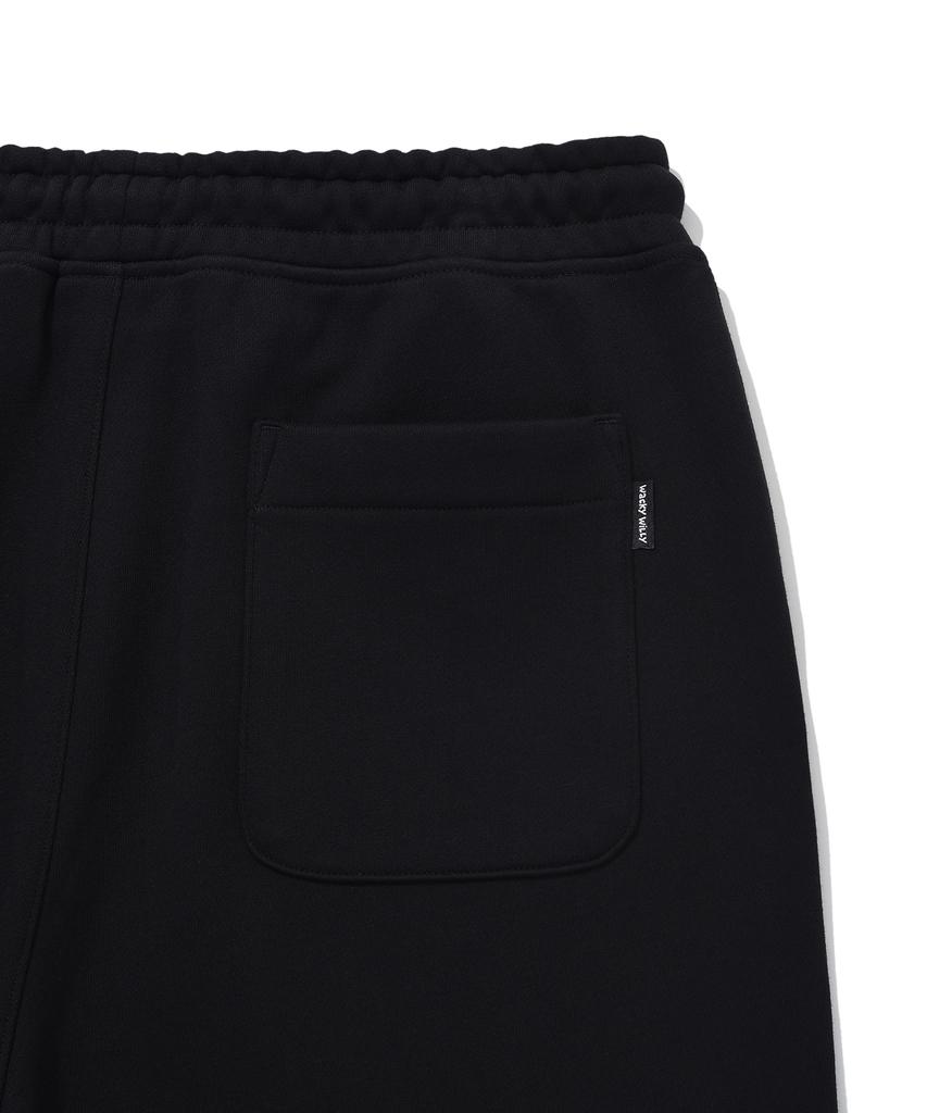 WACKY WILLY Signature Sweat Semi-Wide Pants Black
