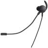 ELECOM Headset with Microphone Arm, 4-Pole Mini Plug, Inner Ear, Wired, Single Ear, Conversion Cable Included, Black HS-EP16TBK