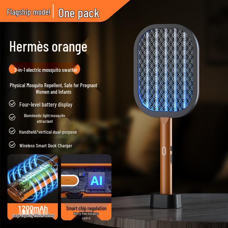 Xin Bai Lu Dual-Function USB Rechargeable Mosquito Swatter & Lamp - Powerful Home Mosquito Repellent P1