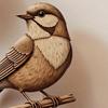 3 Pcs Wooden Sparrow Wall Art Rustic 2D Flying Birds Wall Hanging Decor for Living Room Bedroom Nursery Kids Room Farmhouse