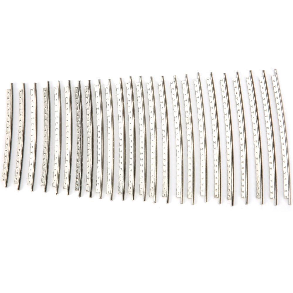 24PCS White White Copper Guitar Fret Wires White Copper Cupronickel Fretwire Guitar Repair