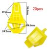 Honda Accord/Civic/CRV Front Grille Buckles, 20pcs, Yellow H12