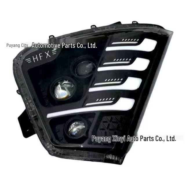 Ouman Galaxy Triple Lens LED Headlight Assembly - Super Bright, Sequential Flow Light, 4 Low Beams, 6 High Beams