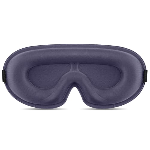Breathable 3D Eye Mask for Sleeping, 99% Light Blocking, Adjustable Size, Washable, Portable, Unisex, for Air Travel (Blue Ash)