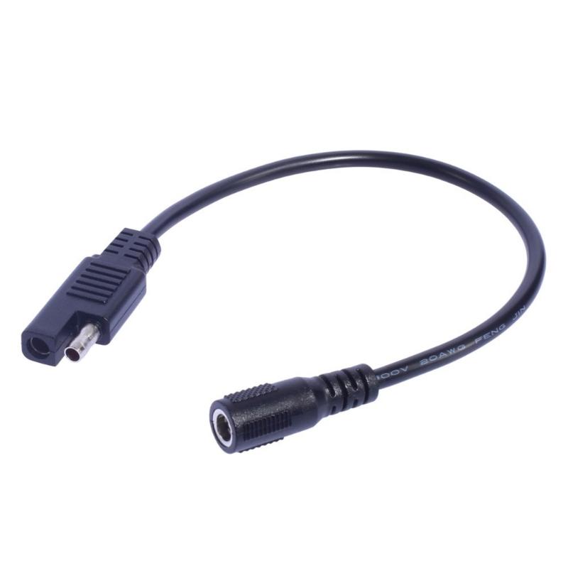 

SAE Automotive Power Cable 20AWG DC5.5x2.1mm to SAE Connector Quick Disconnect Extender Cord Wire Conversion Line 1