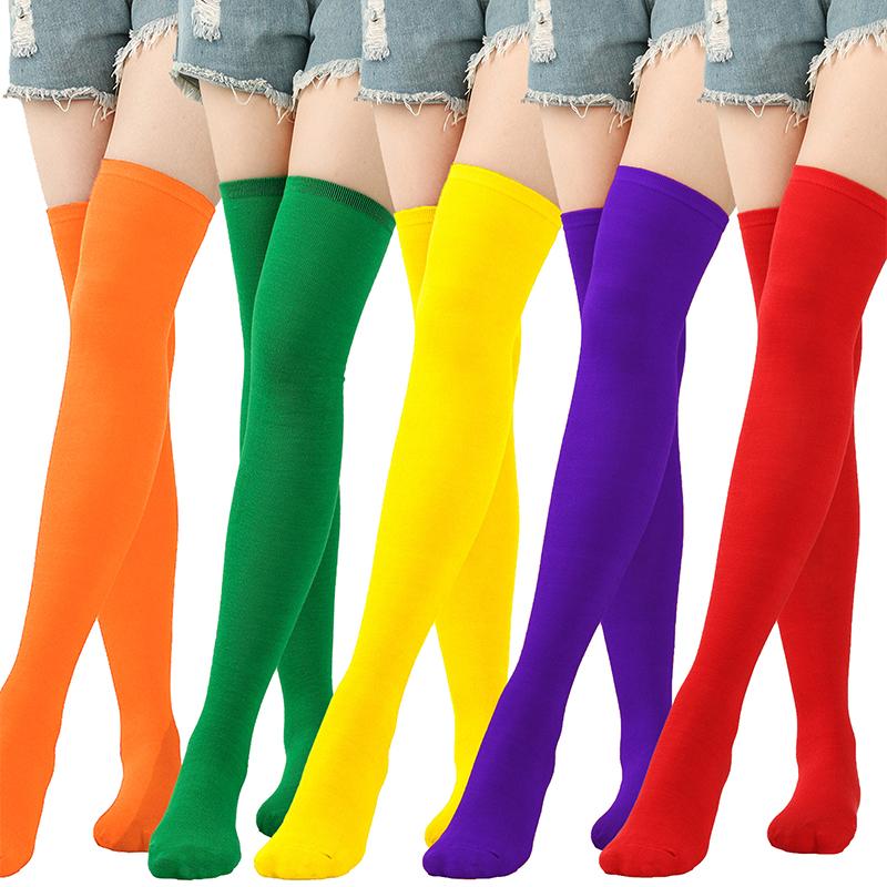 Neue Herbst Winter Weihnachts Socken Damen Kniestrümpfe Halloween Lila Strümpfe Koreanische Mode Kniestrümpfe