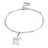 European & American Beach-Style Oval Beaded Turtle Anklet for Women