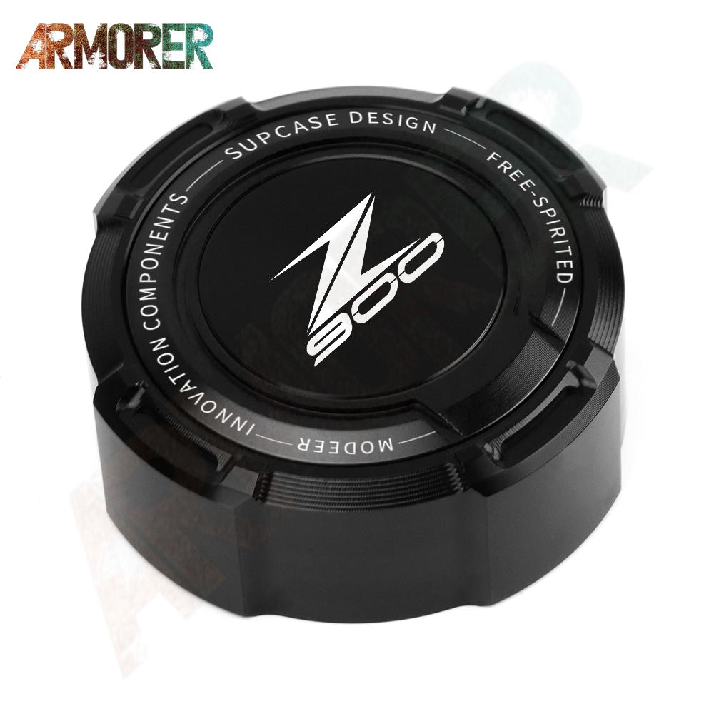 For KAWASAKI Z 650 750 900 1000 Z650 Z750 Z900 Z1000 Motorcycle CNC Aluminum Rear Brake Clutch Fluid Reservoir Cover