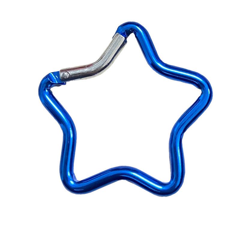 Aluminum Alloy Star-Shaped Carabiner Hook Ornament