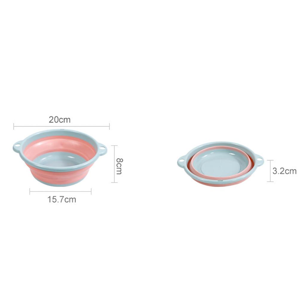 Wash Basin Foldable Design Portable PP Material Glossy Wear Resistan