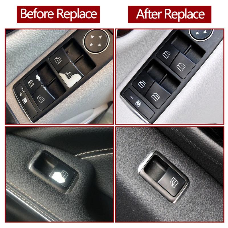 Car Interior Window Button Switch Cover Cap For Mercedes Benz A B C E GLA GLK Class W176 W246 W204 W212 W207 W156 X204