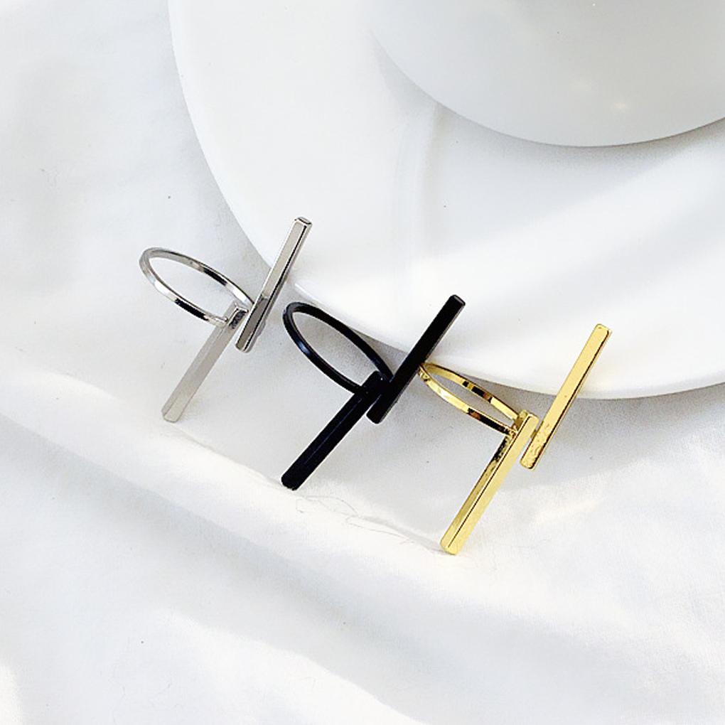 Couple Wedding Cuff Opening Punk Finger Loop Circle Woman Man Girls Lady Jewelry Anti-allergy