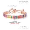 Adjustable Multicolor Tennis Bracelets for Women Ladies Wedding Rainbow Colorful Zircon Charm Bracelet Hand Chain Zircon DZH043