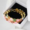 Micro-Zircon Oil Drop Devil's Eye Bracelet Women's Open Open Adjustable Hand Jewelry