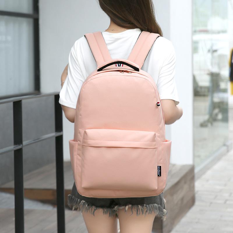 Schoolbag new trend casual backpack computer bag Korean version fashion backpack middle school student schoolbag Korean version sports bag