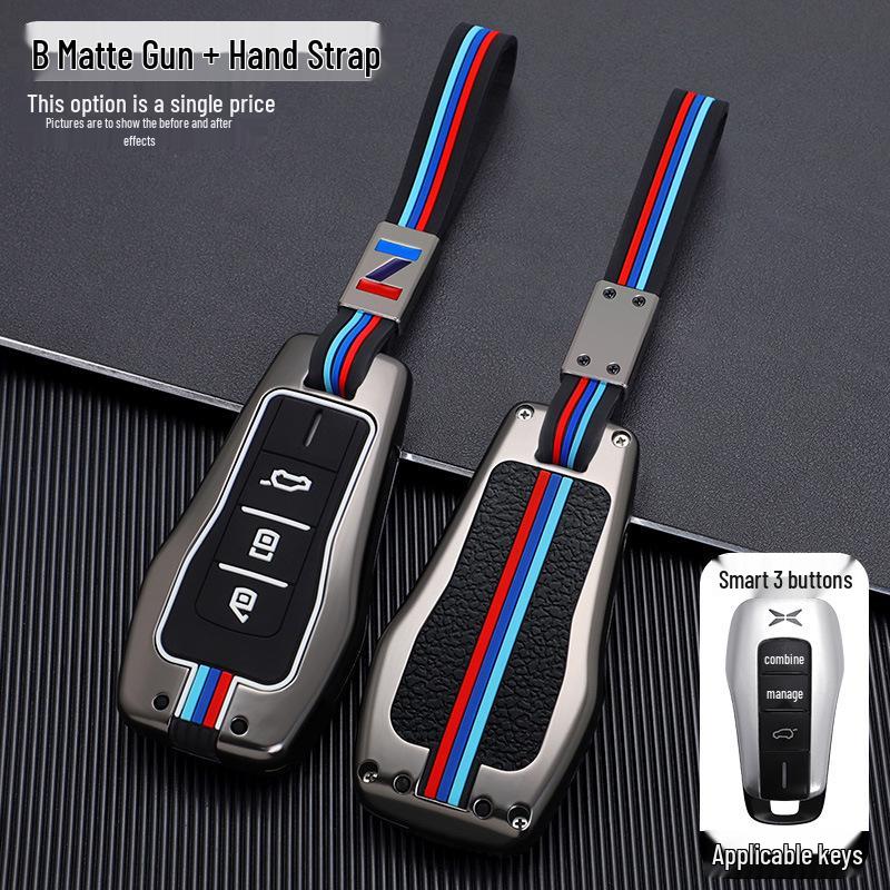 Enhanced Metal Protective Key Case for Xiaopeng G3 and G3i 2019 Model, P7 - Suitable for Men and Women