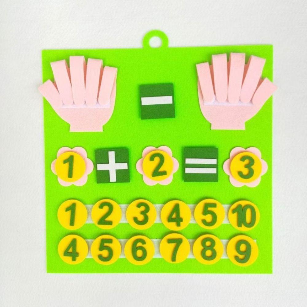 Counting Toy Felt Learning Board Addition Subtraction Board  Intelligence Development