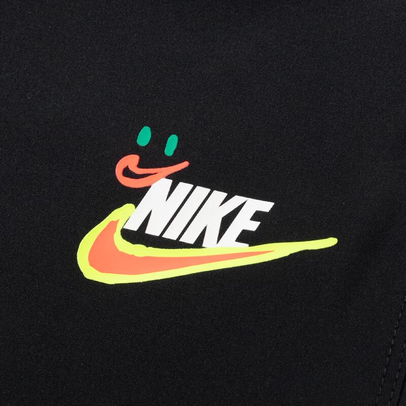 Nike Logo Print Breathable Woven Casual Pants Kids Bottoms Black HF6420010