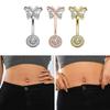 Butterfly-Belly Button Rings Stainless Steel Navel Piercing Jewelry Navel Ring Barbell for Women Girls Dangle Belly Ring