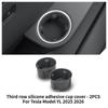 For Tesla Model YL 2025+ Third Row Silicone Water Cup Cover Center Console Water Cup Holder Organizer Storage Box Accessories