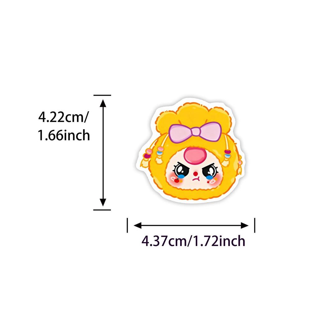 65 Cute Kawaii Cartoon Graffiti Sticker Sheets for DIY Laptop Decoration.