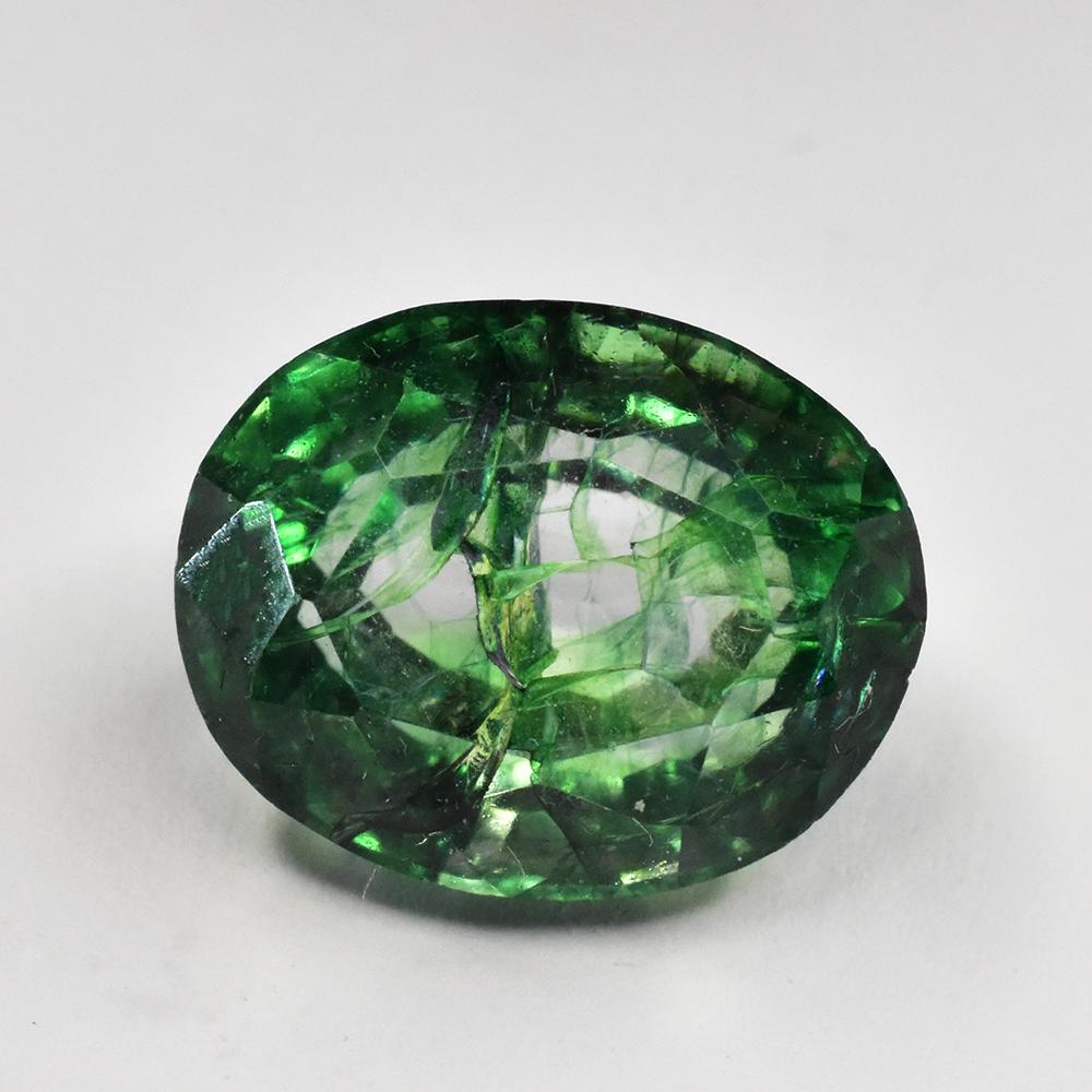 Green Emerald 8.05 Ct Natural CERTIFIED 14X11 Mm Oval Cut Loose Gemstone