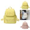 Nylon Casual Solid Color Backpack With Laptop Compartment For Men And Women