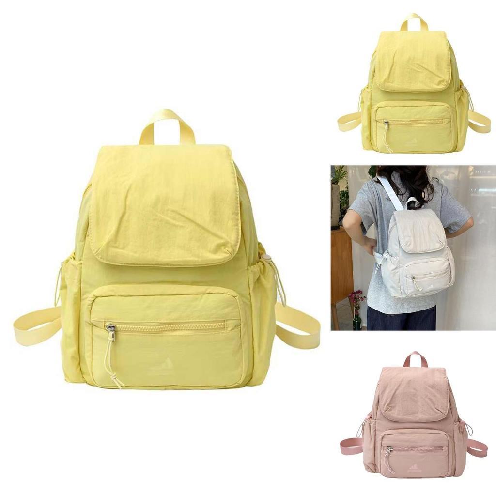 Nylon Casual Solid Color Backpack With Laptop Compartment For Men And Women