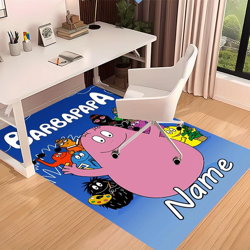 Custom personalization Barbapapa Print Area Rug - Soft, Washable Non-Slip Indoor Mat,Living Room,Home&Office Decorative Rug