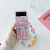 Cute Case for Samsung Z Flip 5 4 3 6 Case Strap Ins Korean Phone Cases for Samsung Galaxy Z Flip 6 ZFlip 3 4 Hand Chain Cover
