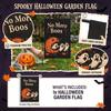 Double Sided Halloween Garden Flag for Outdoor Yard Decor - Festive Fall Seasonal Decoration
